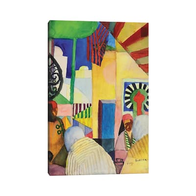 iCanvas "In the Bazaar, 1914 " by August Macke Canvas Print