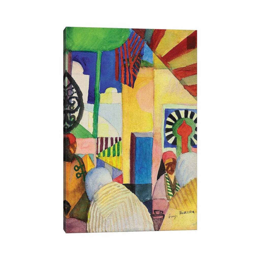 iCanvas "In the Bazaar, 1914 " by August Macke Canvas Print