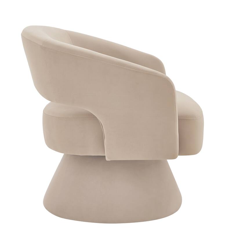 Modern Velvet Swivel Accent Chair, Set of 1