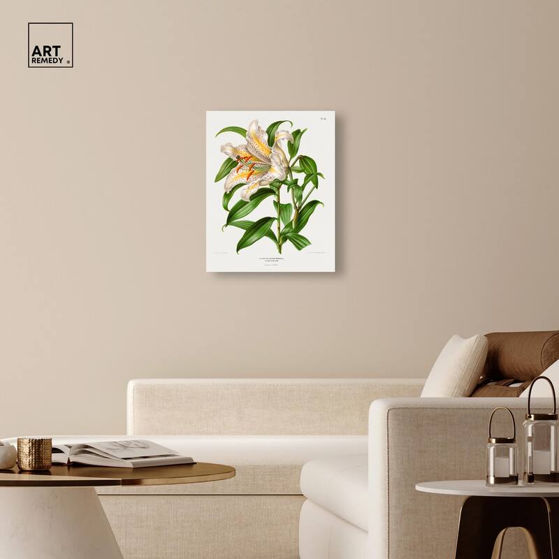 Lilium Speciosum Imperiale Canvas by Art Remedy, Gallery Wrapped