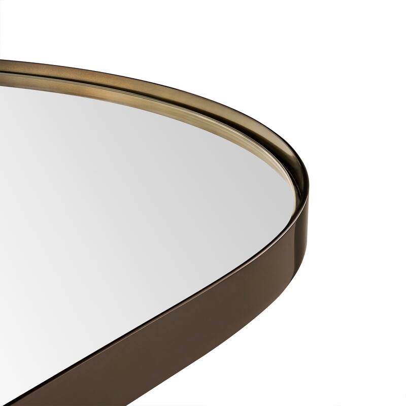 TEHOME Oba Oval Metal Wall Mirror