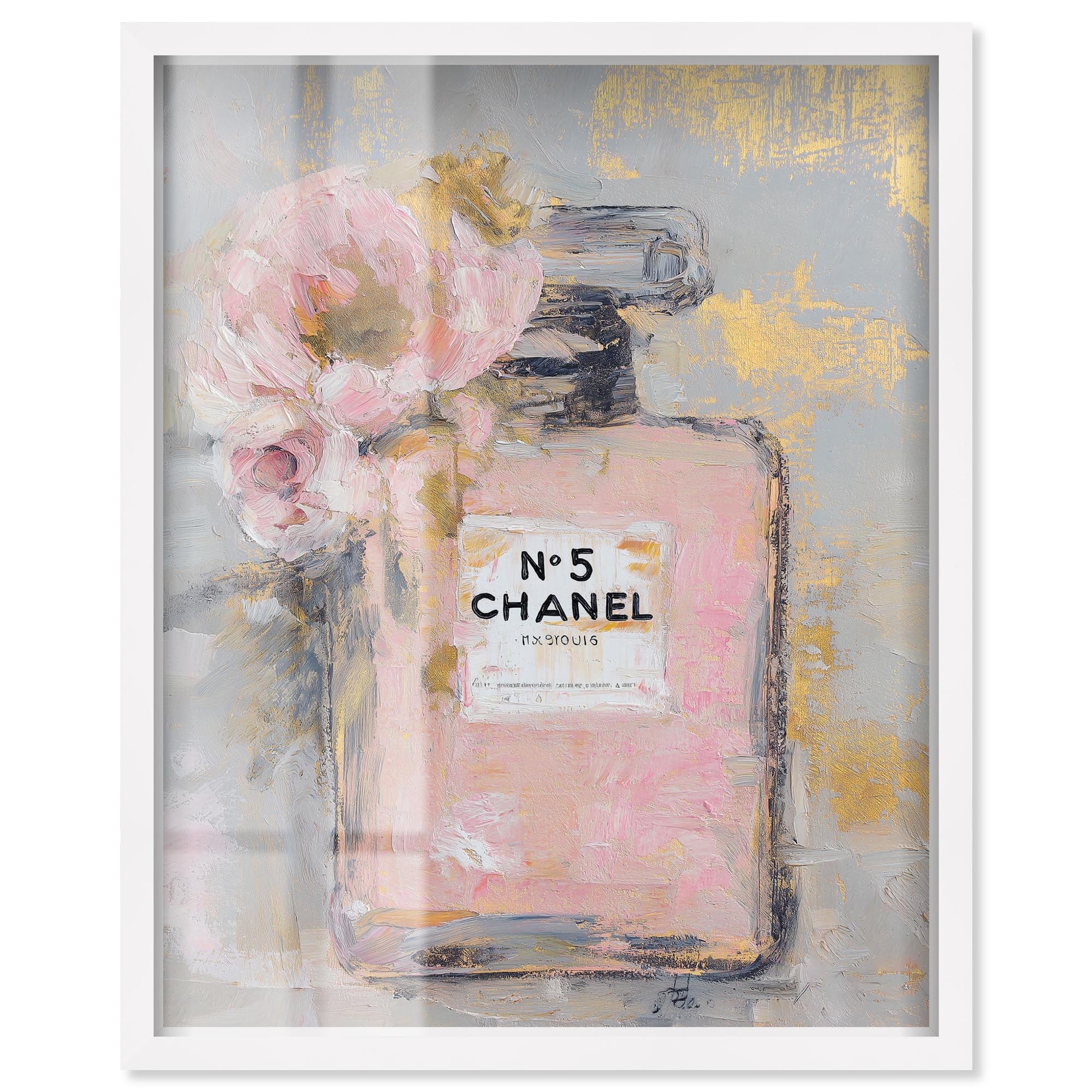 Fashion in a Bottle II Glam Art Shadowbox Print by Art Remedy