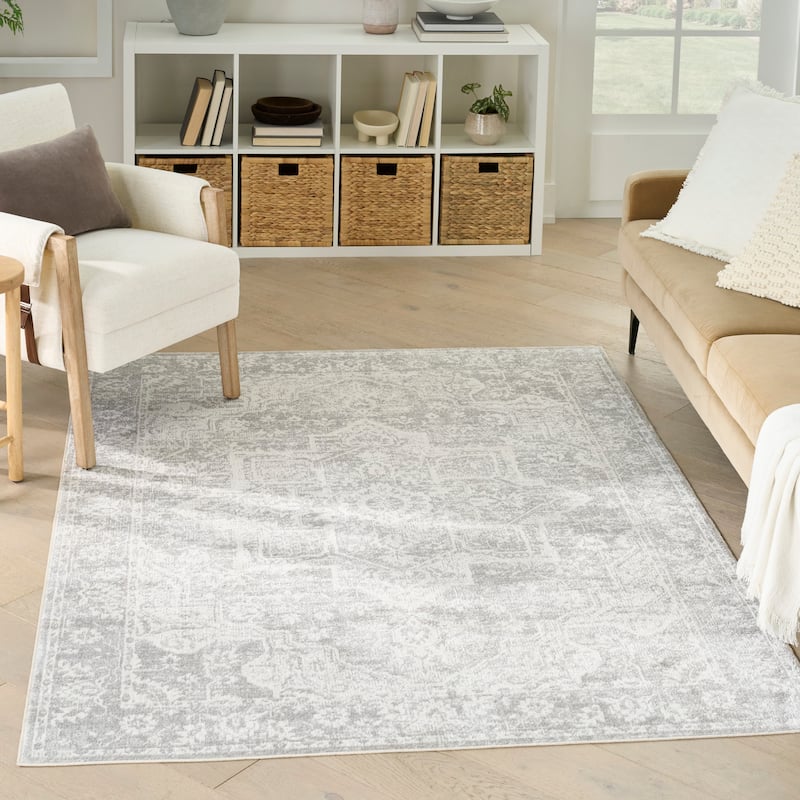 Nourison Astra Machine Washable Distressed Area Rug