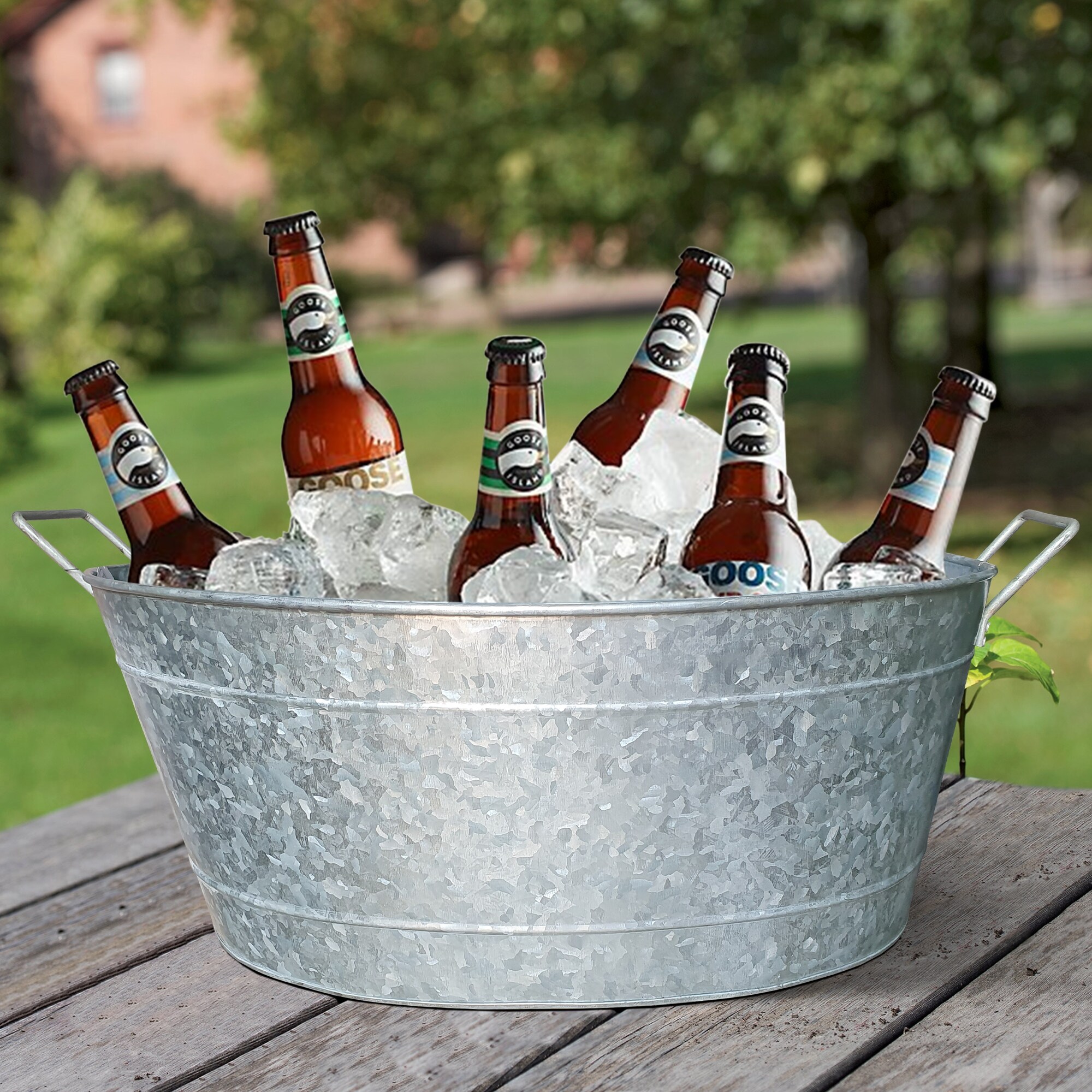 Metal on sale beer tub