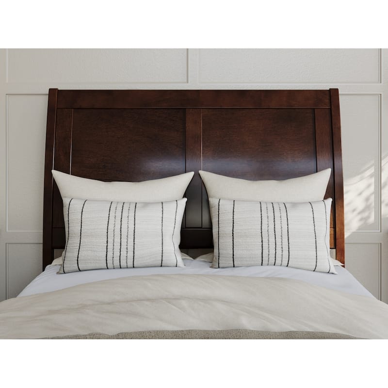 Renaissance Twin XL Platform Bed with Footboard & Trundle - Walnut Finish
