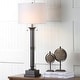 preview thumbnail 2 of 7, SAFAVIEH Lighting 35-inch Estilo Column Dark Grey Table Lamp (Set of 2)