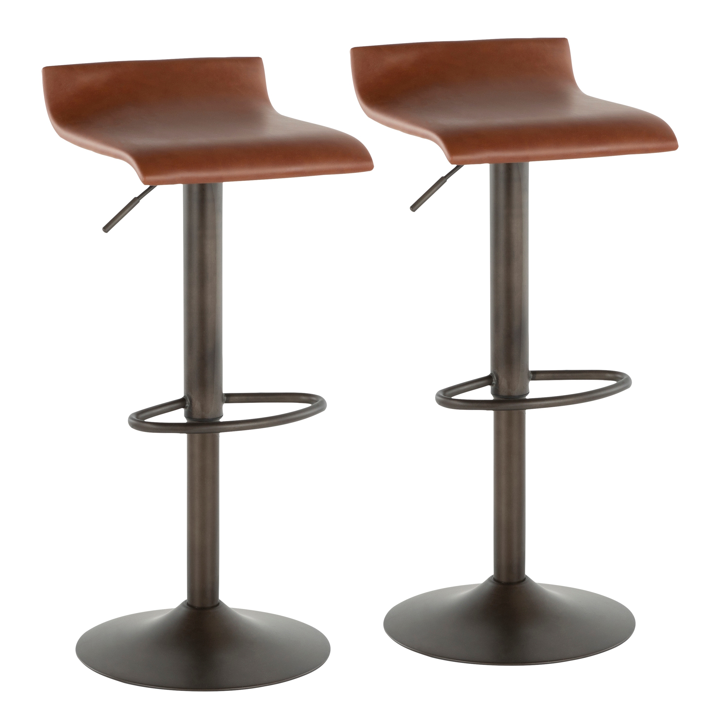 Leather industrial best sale bar stools