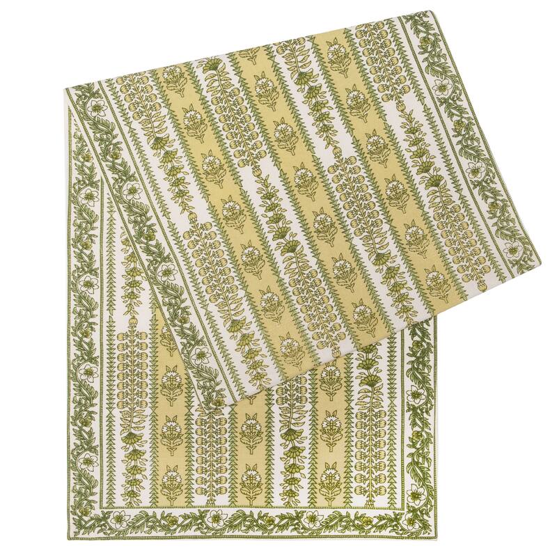 Couleur Nature Provence Avignon Runner - Pistache - 16" x 72" - 16 x 72 - Pistache - 16 x 72
