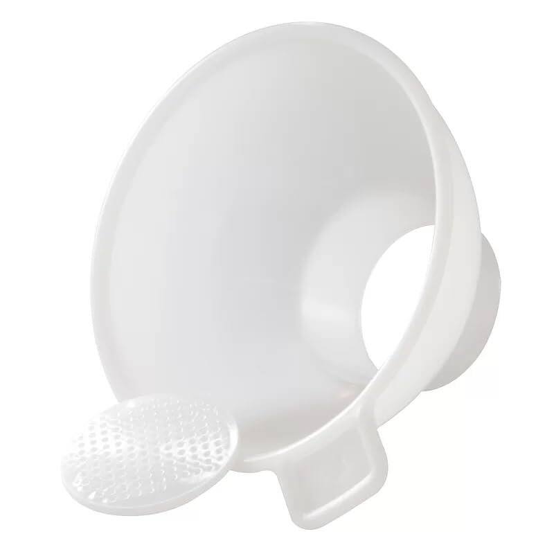 Hutzler 7 Piece Multi-Purpose Plastic Funnel Set with Mini-Funnels and Canning Funnel