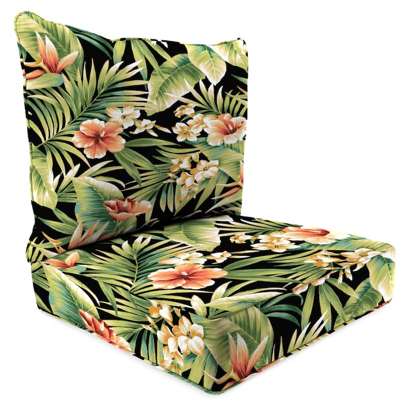 24" x 47" Outdoor Deep Seat Cushion Set with Welt - 46.5'' L x 24'' W x 6'' H