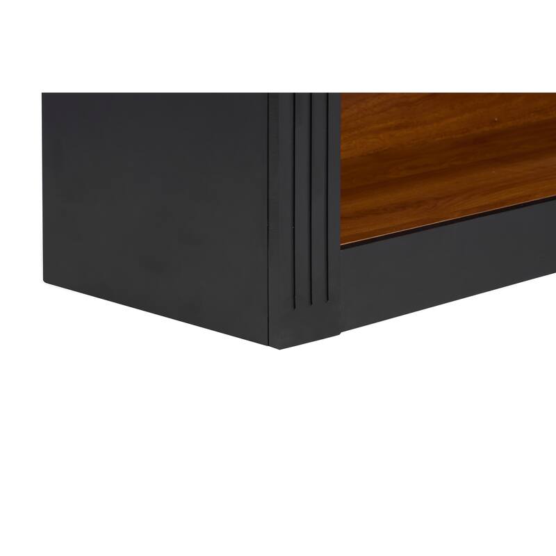 4-Shelf Tall Bookshelf, 45.66" Wood Open Display Floor Arched Bookcase, Large Storage Organizer for Bedroom Living Room