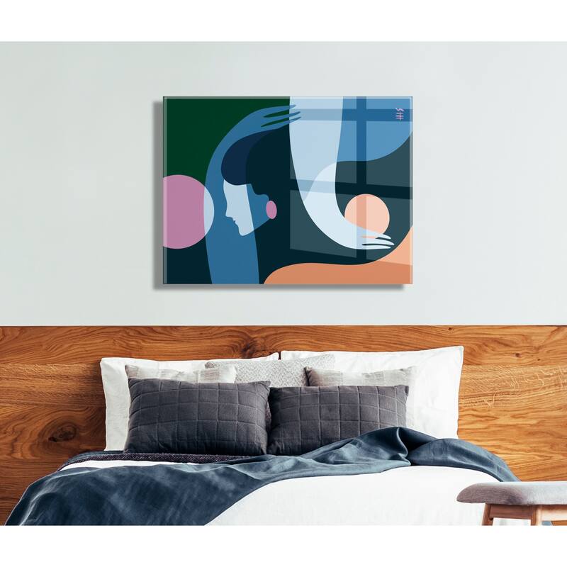 Kate and Laurel Self Love No Floating Acrylic Art by Maggie Stephenson