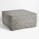 preview thumbnail 24 of 31, Sorra Home Sunbrella Outdoor Knife Edge Bean Pouf