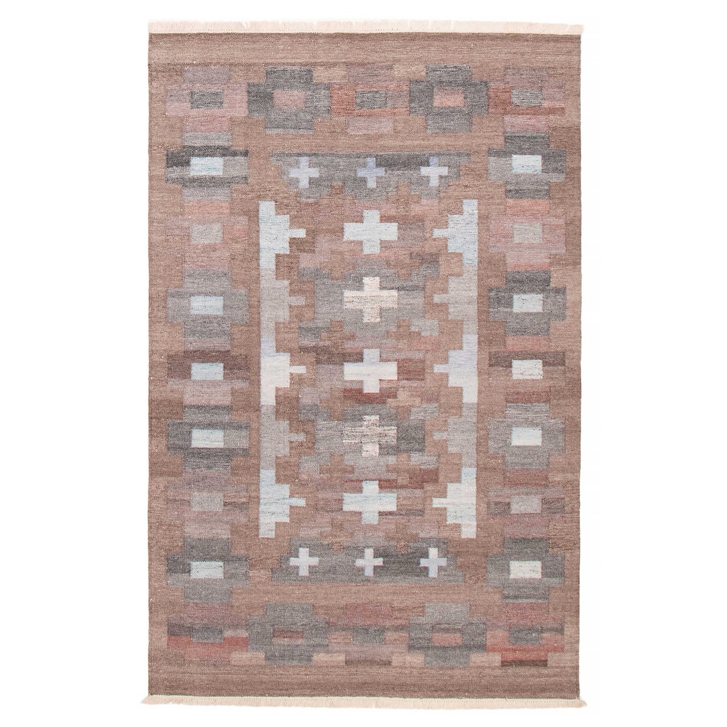 Ankara Brown Kilim 5'1" x 8'2" - 5'1 x 8'2