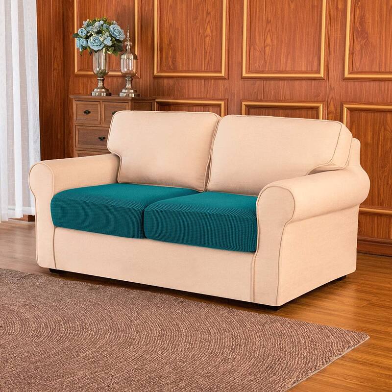 Subrtex Stretch Separate Sofa Cushion Slipcovers (1/2/3 PCS) - 2 PCS - Blue