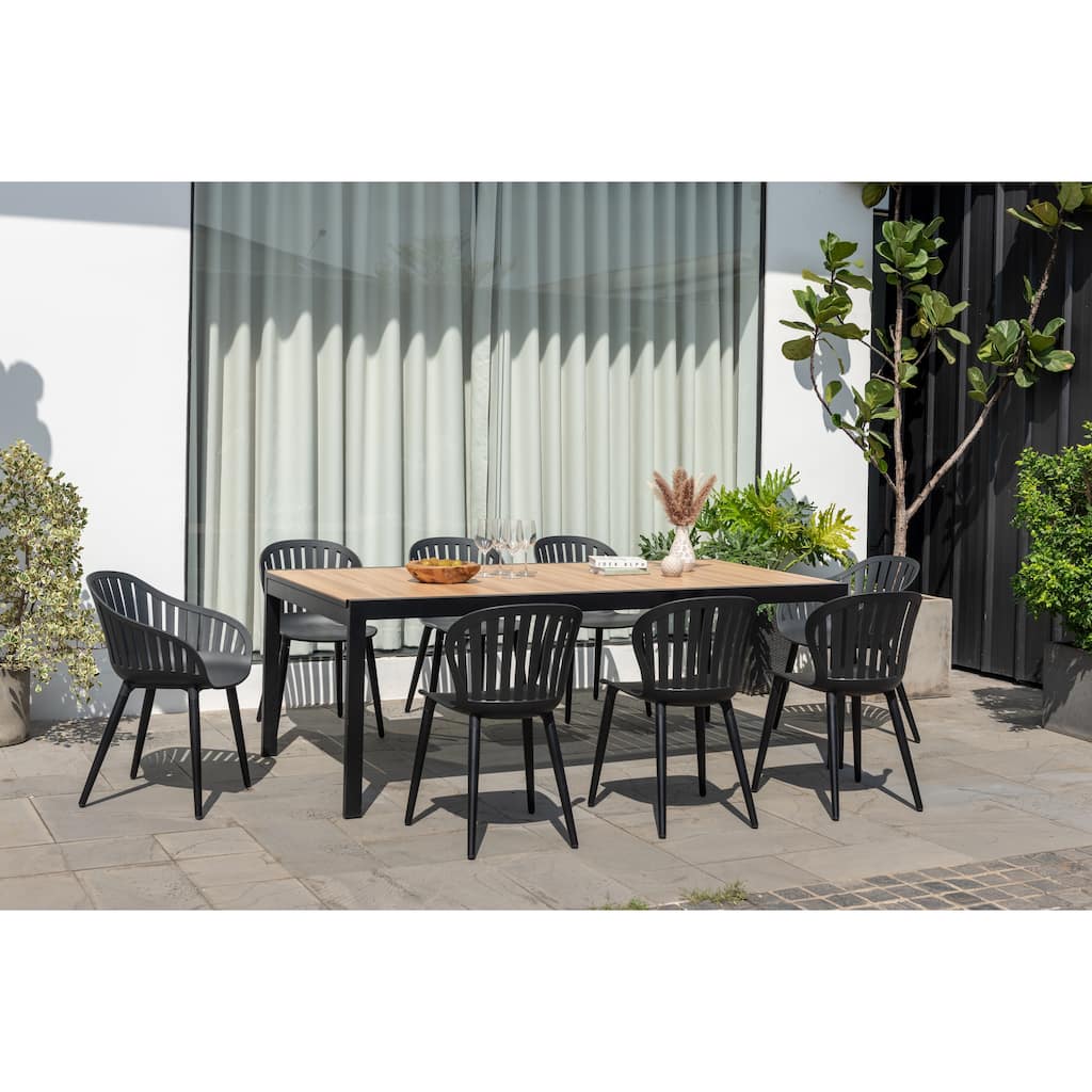 Amazonia Petherson Aluminum and Resin Outdoor Patio Dining Set
