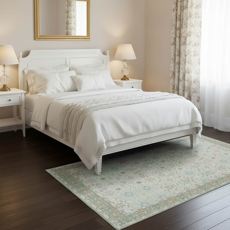 Laura Ashley Imagine Printed Chenille Washable Non-Slip Rugs