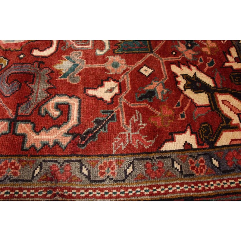 ECARPETGALLERY Hand-knotted Sarabi Dark Red Wool Rug - 7'2 x 10'8