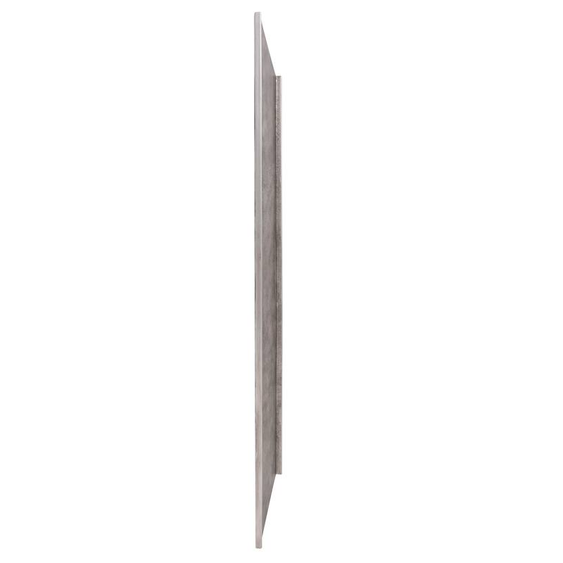 Allan Andrews Rectangular Iron Framed Wall Mirror with Mottled Silver Finish - 40"H x 30"W