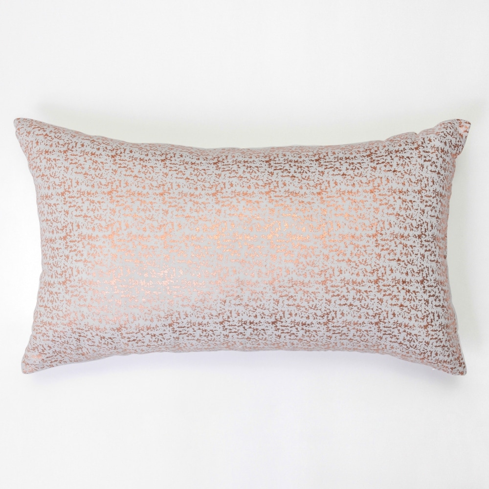 Kelsey Rose Gold Flecked Lumbar Pillow Bed Bath Beyond 32266401