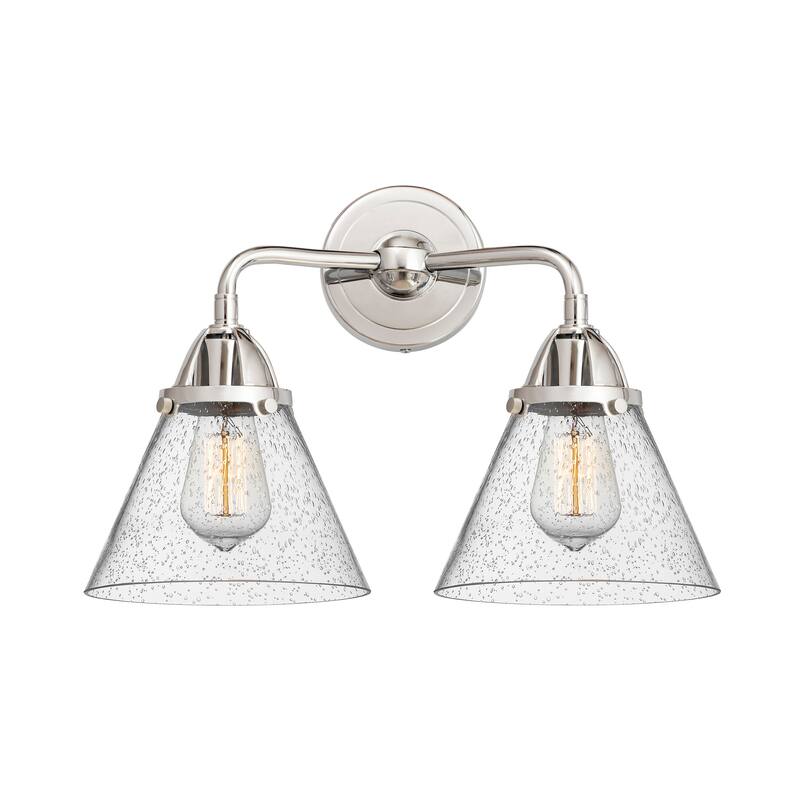 Innovations Lighting Nouveau 2 Cone - 2 Light 16" Bath Vanity Light