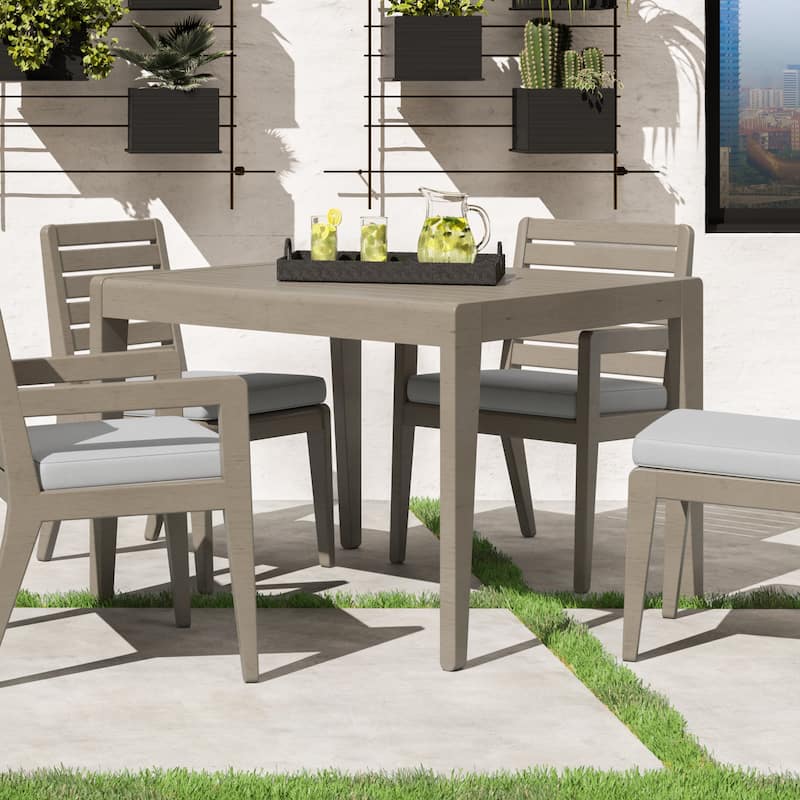 Homestyles Sustain Brown Wood Outdoor Dining Table - 40" x 40" x 30"
