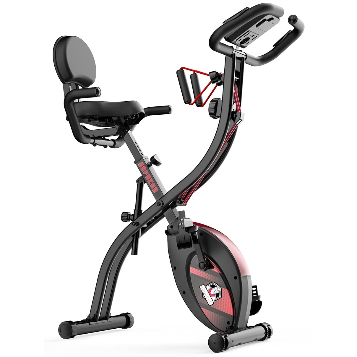 Portable Upright Exercise Bike Adjustable Backrest Cycling Recumbent Stationary Bike Cardio Exercise Bicycle with Pulse Sensor Bed Bath Beyond 40335198