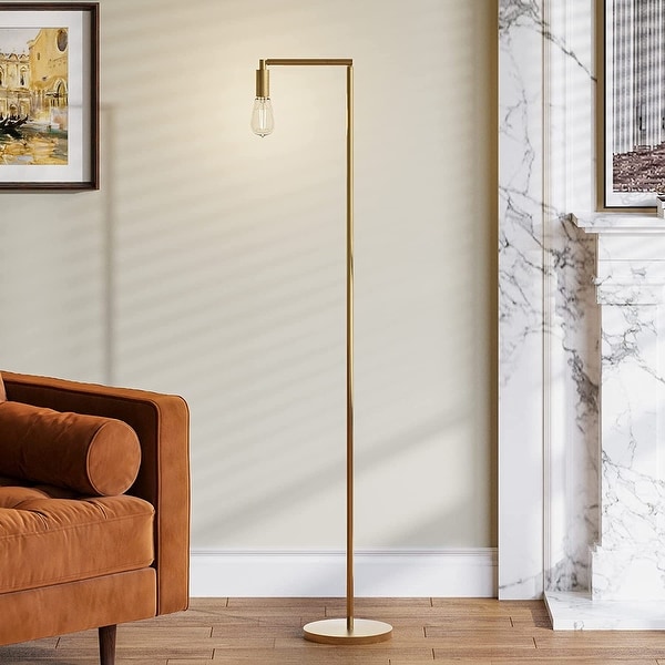 Brass floor standing reading lamps on sale