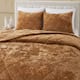 Wonderful Diamond Velvet 3 Piece Quilt Set
