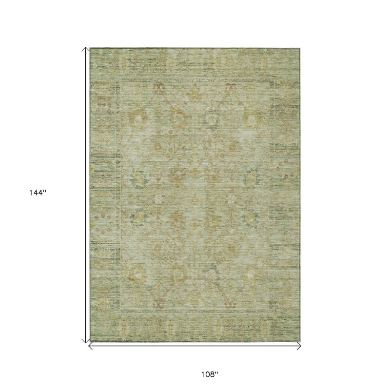 HomeRoots Oriental Traditional Rectangle Outdoor Rug