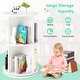 preview thumbnail 16 of 16, MDF Kids Rotating Bookshelf 8 Compartments 360-degree Swivel with Bunny Baffles - 16" L x 16” W x 25.5" H