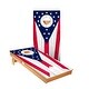 preview thumbnail 1 of 3, Ohio Flag Cornhole Boards NO Bags - Add Board Lights