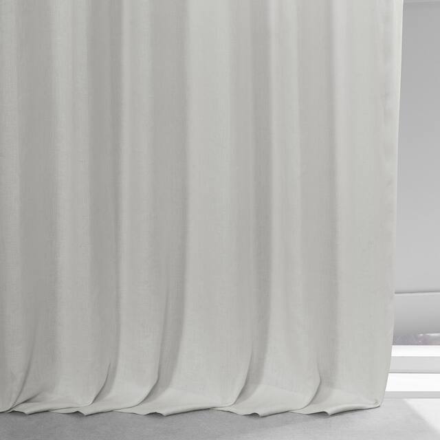 Exclusive Fabrics French Linen Lined Curtain Panel (1 Panel)
