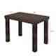 48" Bar Table-Table and Chair Set of 5 Brown Gradient