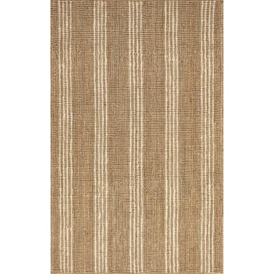 Hanna Striped Jute Area Rug
