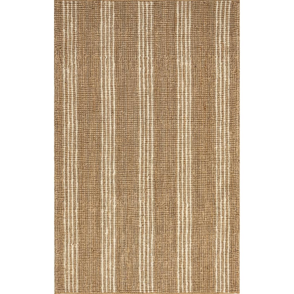 Hanna Striped Jute Area Rug