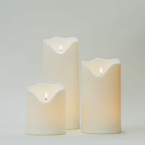 menu white ignus flameless candle, 25 cm menu Images... Large White Flameless Outdoor Candle - Bed Bath & Beyond - 42008496