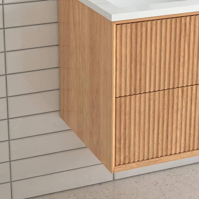 Wall Mounted Floating Bathroom Vanity Set