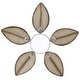 preview thumbnail 27 of 28, 52" Palm Leaf Tropical Ceiling Fan with Light and Remote,Indoor or Outdoor Ceiling Fan,for Farmhouse Living Room Patio