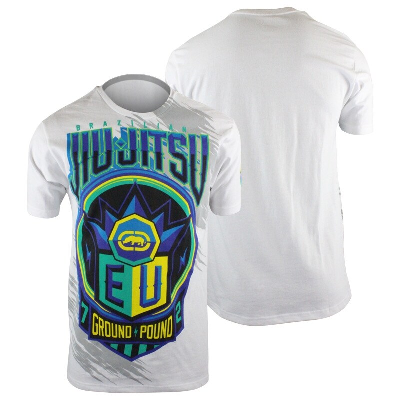 Shop Ecko Mma Mens This Is Brazil T Shirt White Xl Bjj Ufc