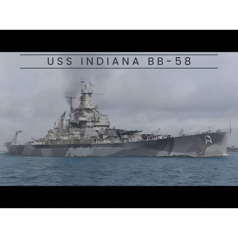 USS Indiana (BB-58) Medium