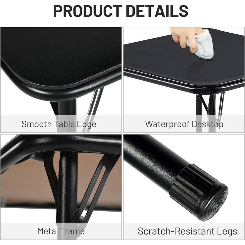 33.9-Inch Multi-Functional Card TableSquare Folding Table