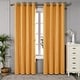 preview thumbnail 75 of 99, Deconovo Wave Line with Dots 52 Width Curtains Pair(2 Panel) 52x45 Inch - Orange Flame