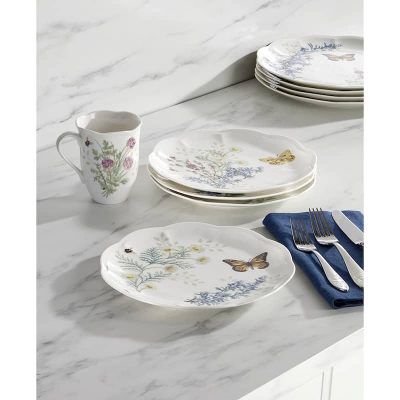 Lenox Butterfly Meadow Herbs Dinnerware Set, Service for 4