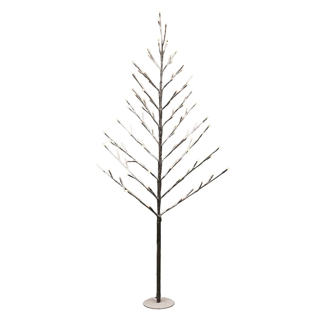 Pre-lit Frosted Twig Christmas Tree - 3' - Warm White LED Lights