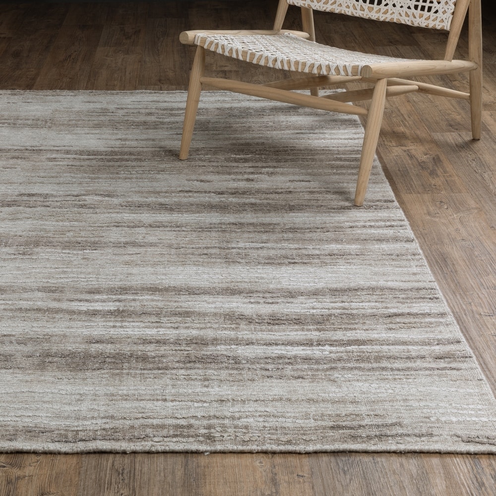 Cameryn Textural Distressed Stripe Area Rug