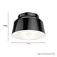 preview thumbnail 7 of 13, Hunter Cranbrook 1-Light Flush Mount Ceiling Light - Bathroom, Office, Hall, Kitchen - Mid-Century Modern - Damp Rated!