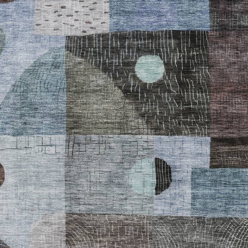 HomeRoots Geometric Transitional Rectangle Outdoor Rug