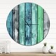 preview thumbnail 8 of 6, Designart 'Painted Wooden Planks' Oversized Modern Wall CLock 29 in. wide x 29 in. high