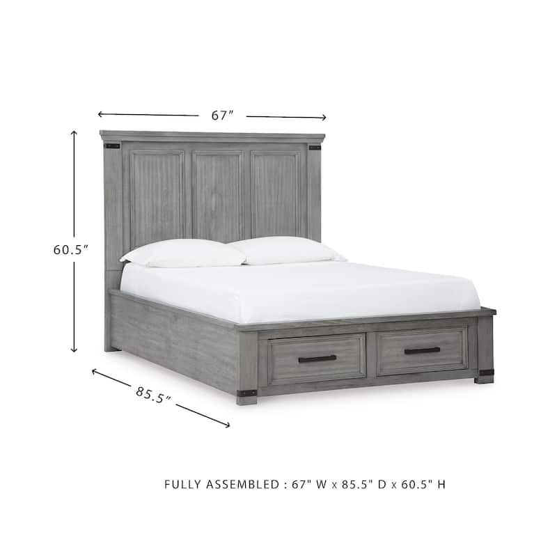 Signature Design by Ashley Russelyn Gray Storage Bed